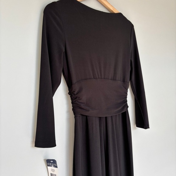 Chaps Women's Size S LTB Gathered Waist Midi Sheath Church Memorial Conservative - Picture 9 of 12